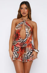 Show Me The World Mini Dress Savage Bloom