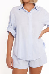 Shelley Short Sleeve Shirt - Pale Blue