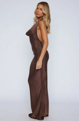 Hide Your Flaws Maxi Dress Bronze