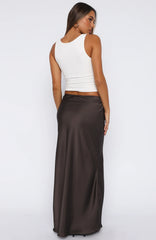 Keep Coming Back Maxi Skirt Charcoal